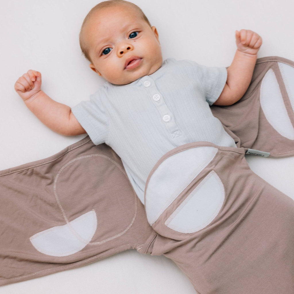 Mocha Bamboo Essential Baby Swaddle