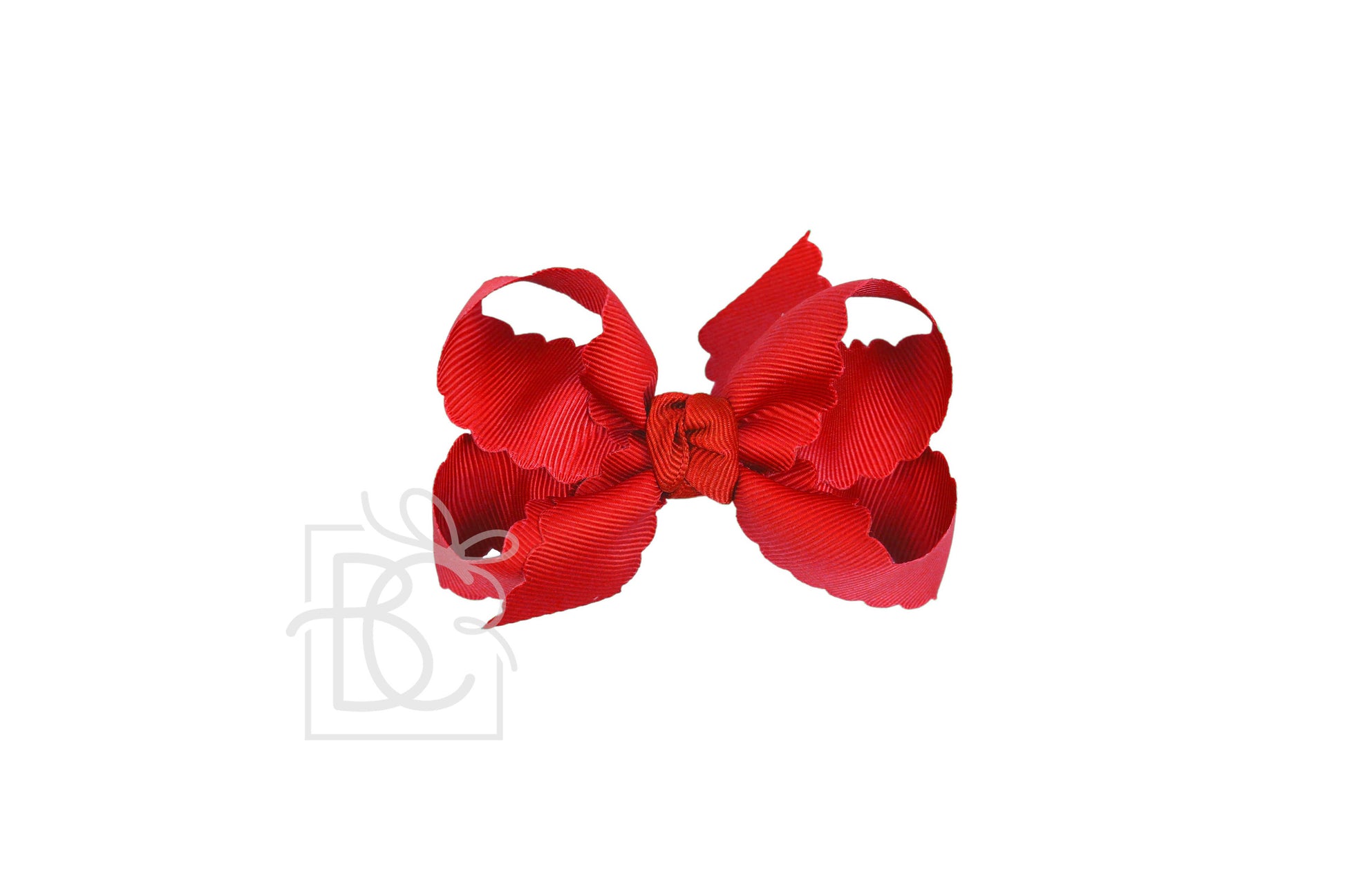 Large SCALLOPED EDGE BOW