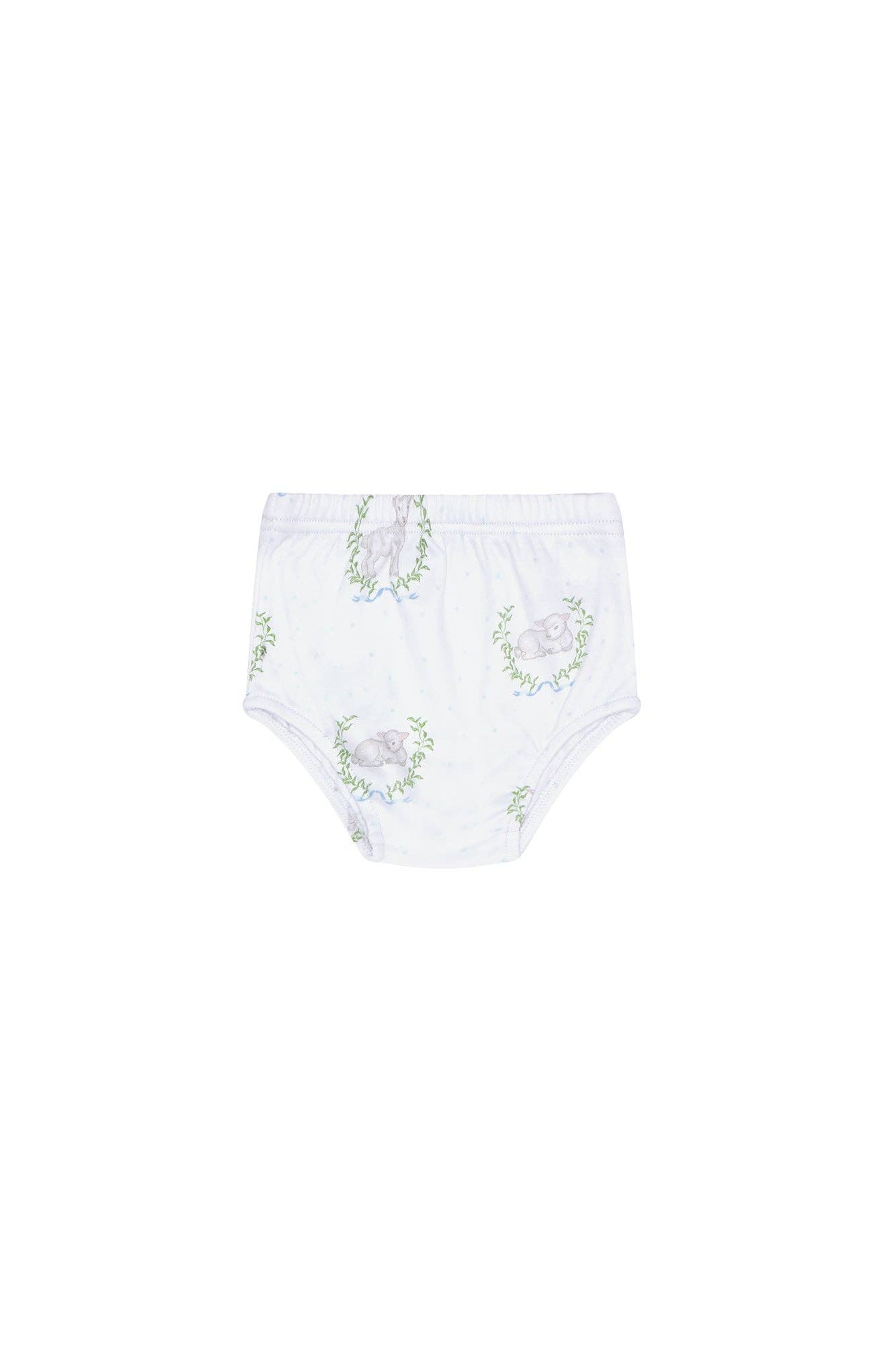 Lamb Print Diaper Cover Set