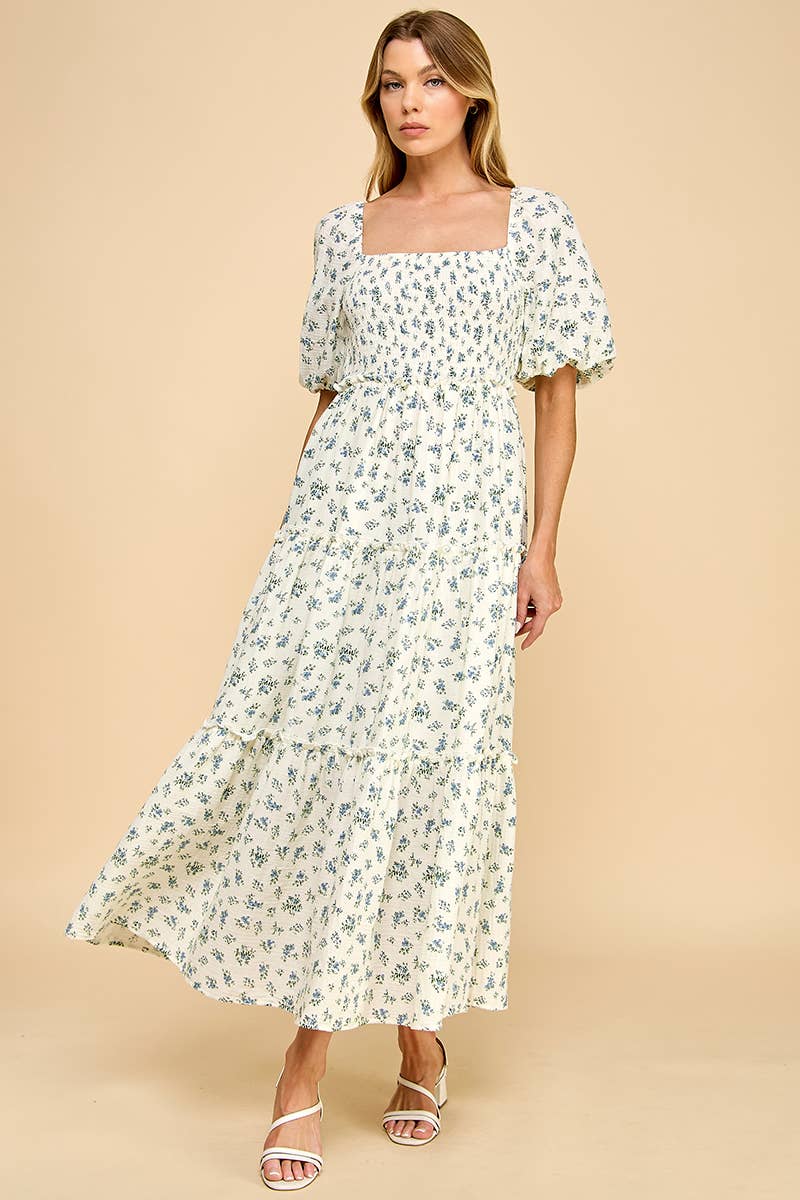 Hattie Blue Floral Dress