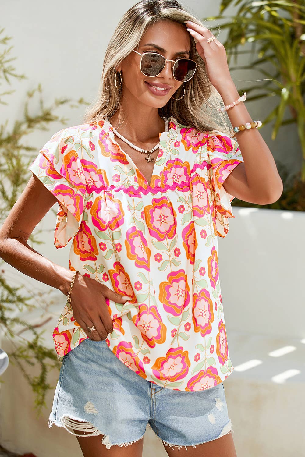 Lindsey Ruffle Blouse