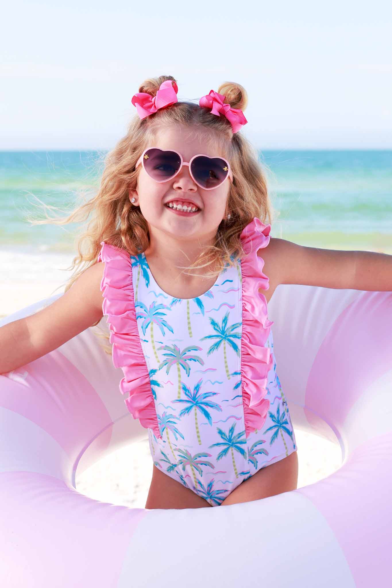 Double Ruffle One Piece | Blue Lagoon