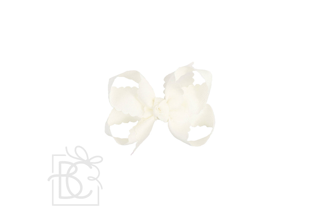 Large SCALLOPED EDGE BOW