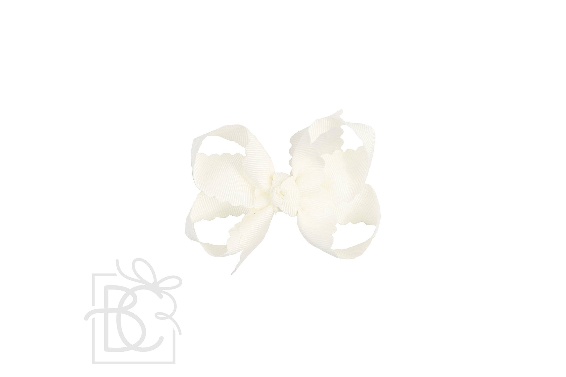 Large SCALLOPED EDGE BOW