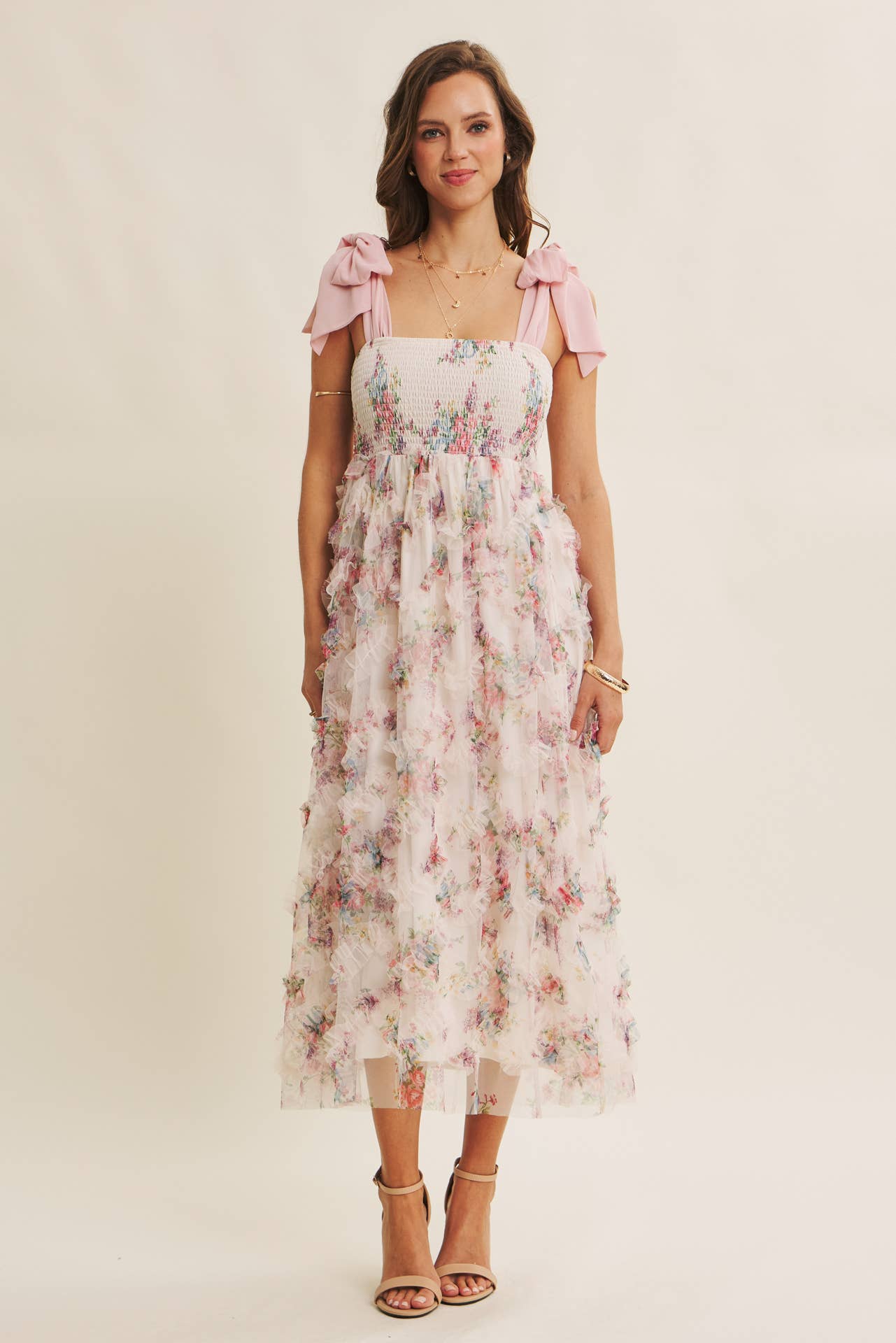 Rosie Petals Tie Dress