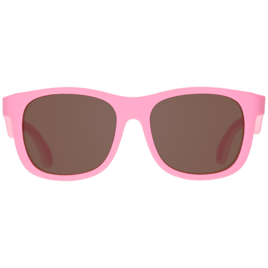 Candy Pink Navigator Sunglasses with Amber Lenses