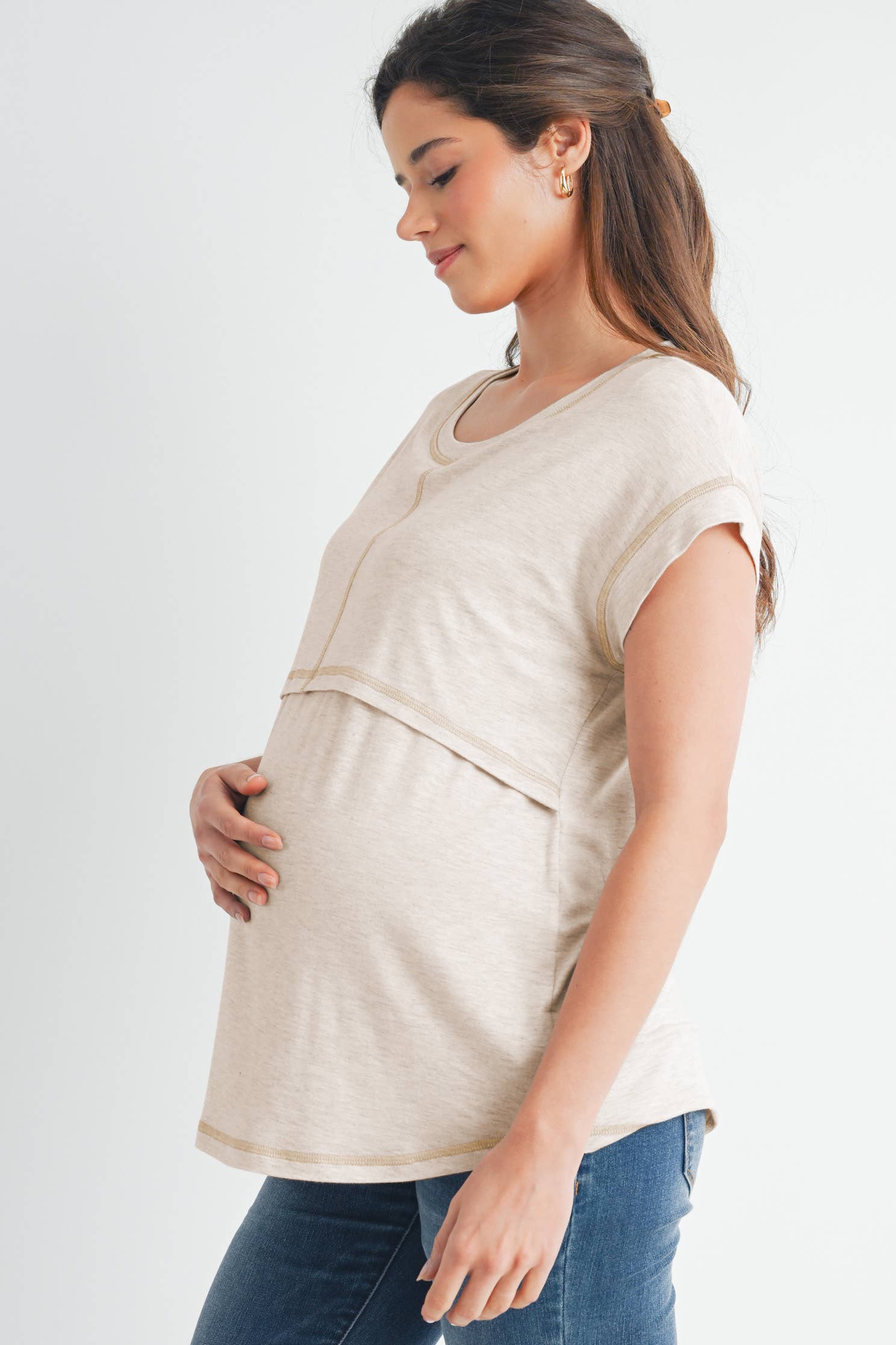 Double Layer Short Sleeve Top