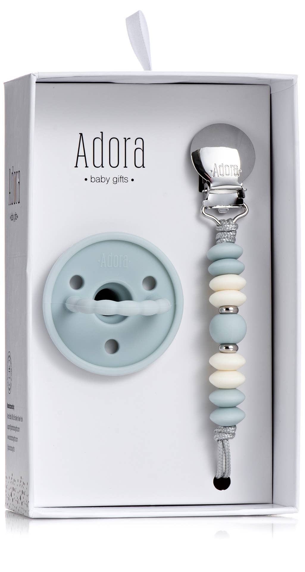 Sky Pacifier Clip Set