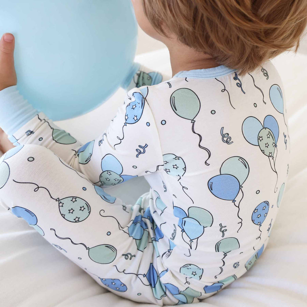 Party Time Two Piece Pajama Set | Blue