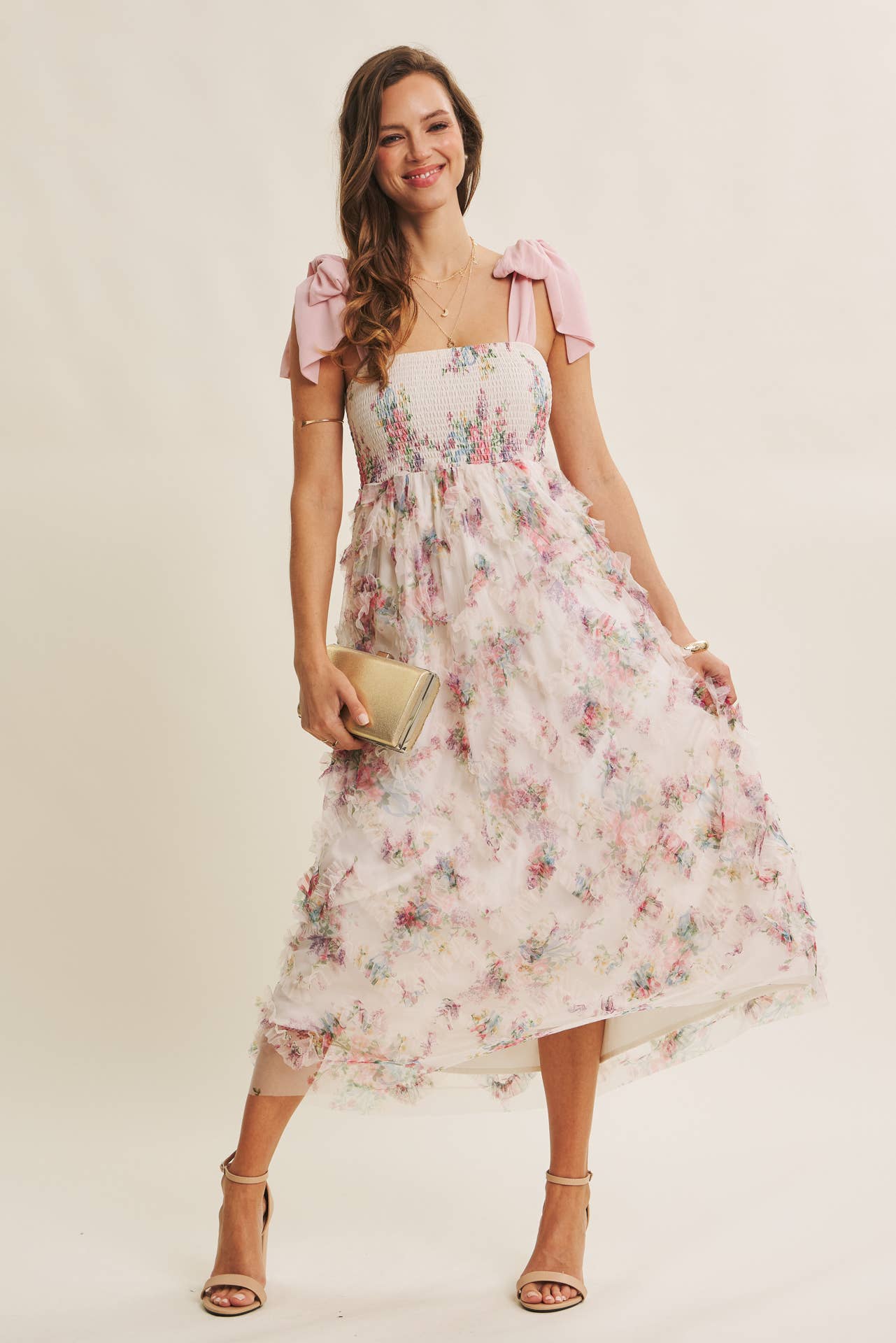 Rosie Petals Tie Dress