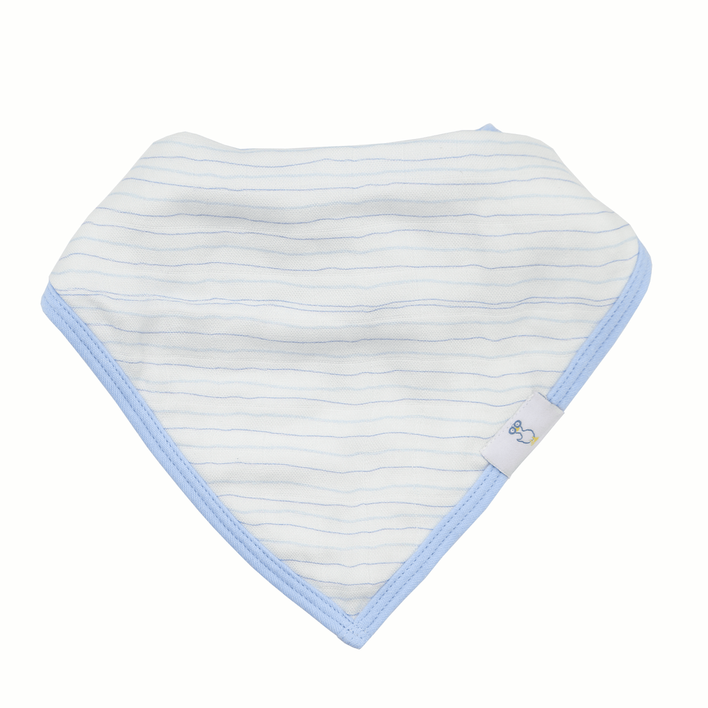 2 PK Muslin & Terry Cloth Bib Set Popsicles/Stripes