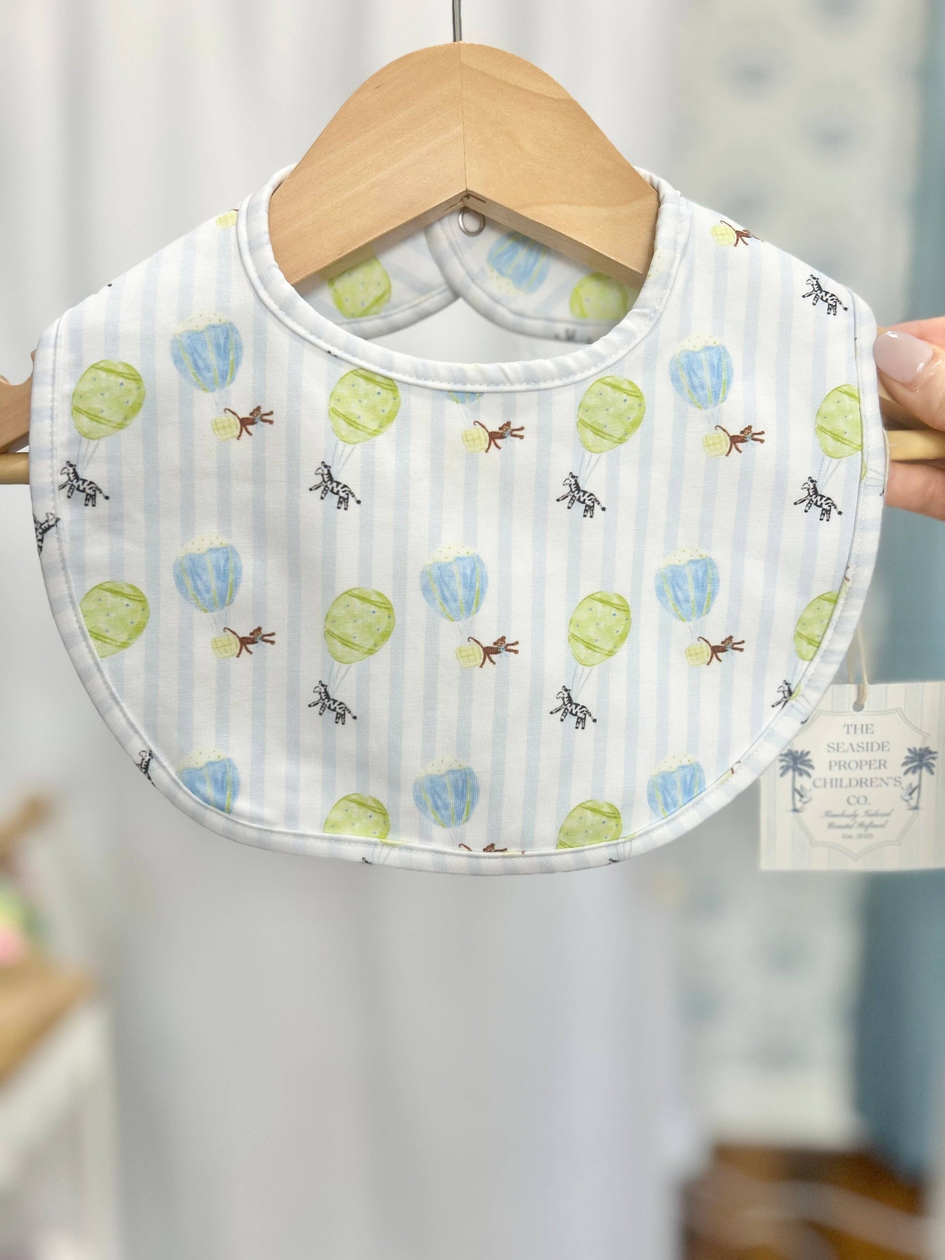 Soaring Safari Pals Boys Bib