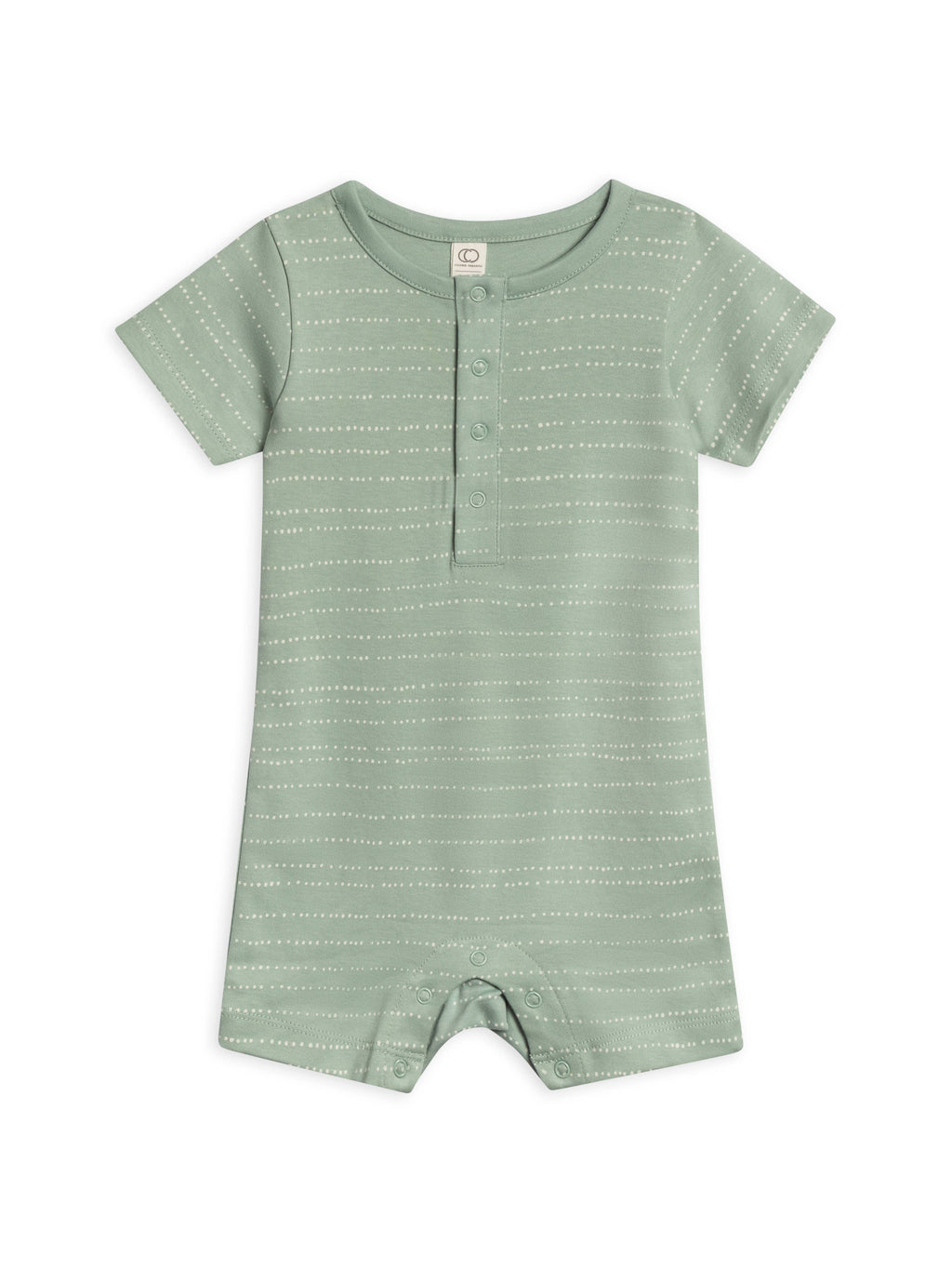Mason Short Sleeve Romper - Pebble
