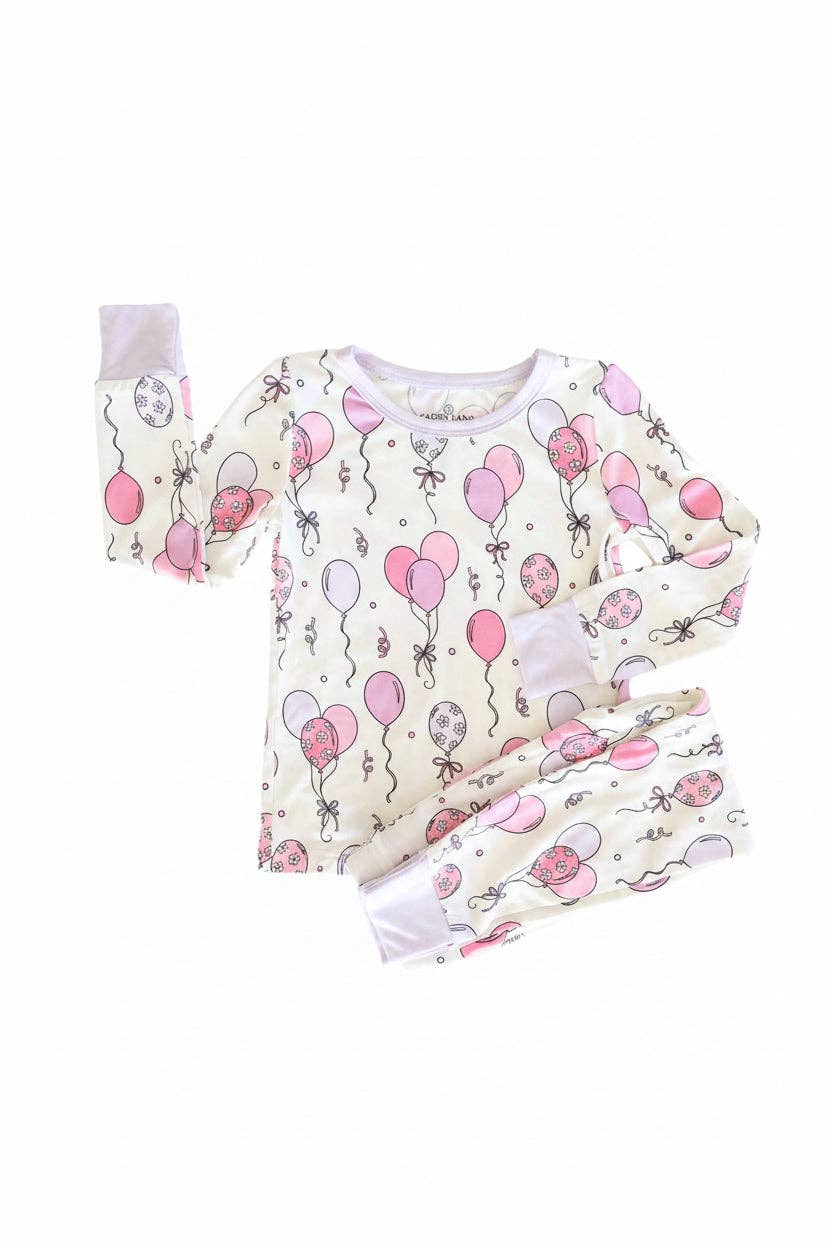 Party Time Two Piece Pajama Set | Pink