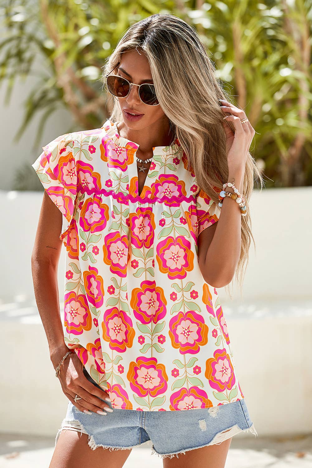 Lindsey Ruffle Blouse