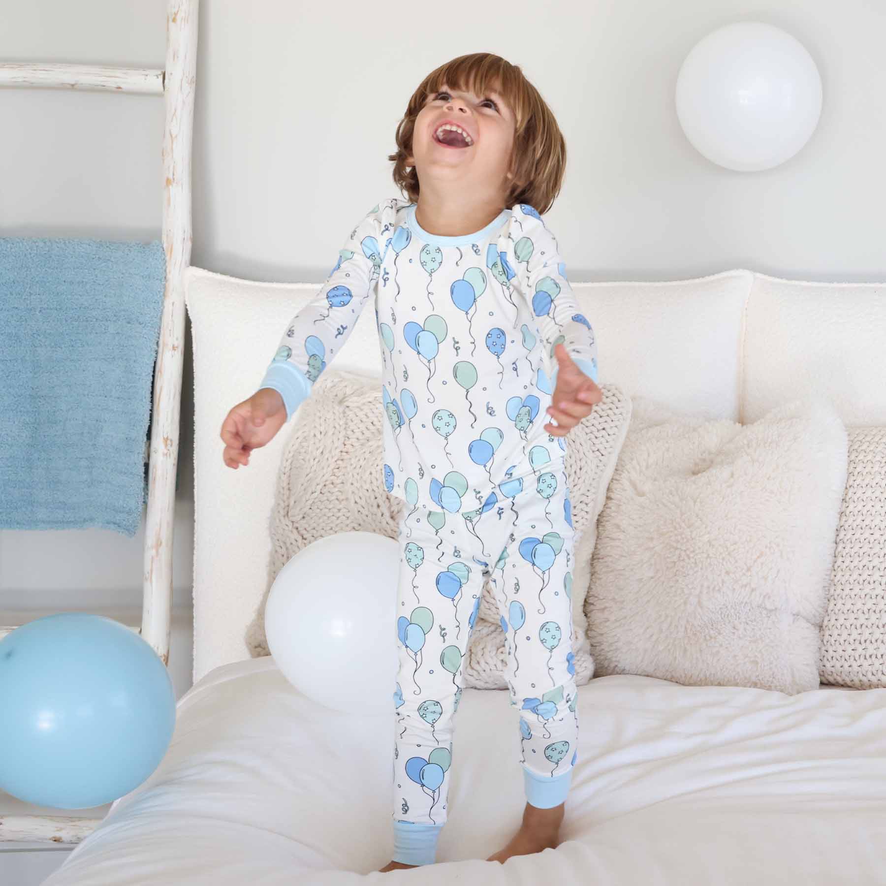 Party Time Two Piece Pajama Set | Blue