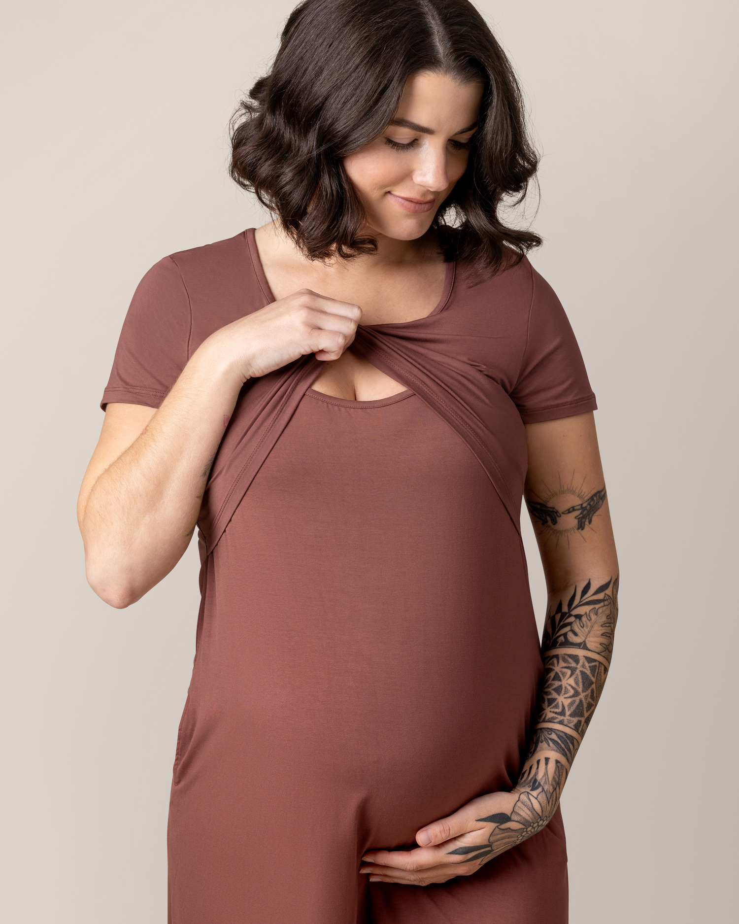 Eleanora Bamboo Maternity & Nursing Dress