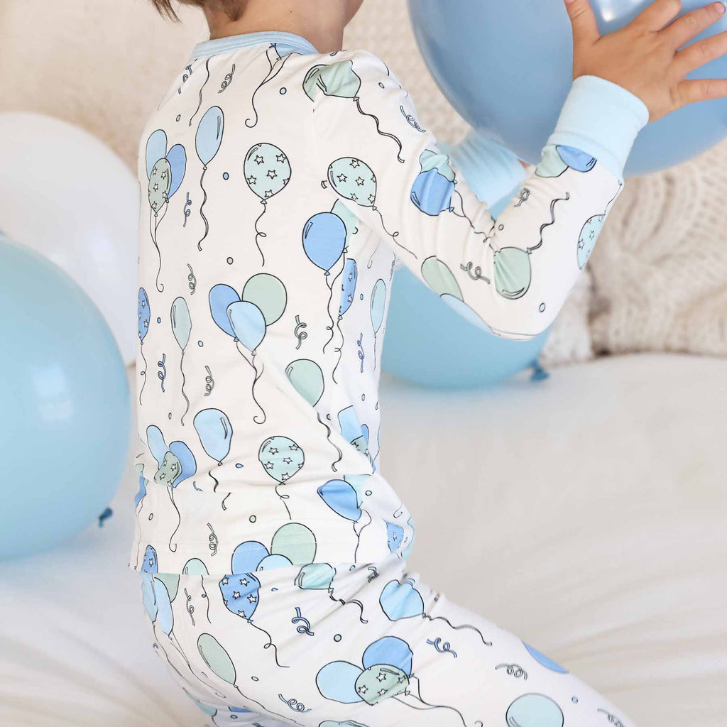 Party Time Two Piece Pajama Set | Blue