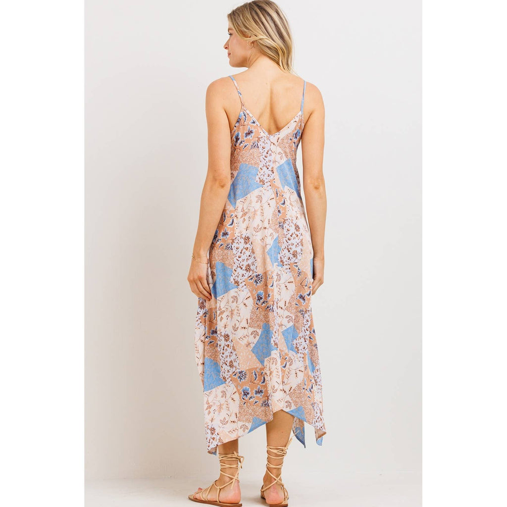 Patchwork Midi Dress