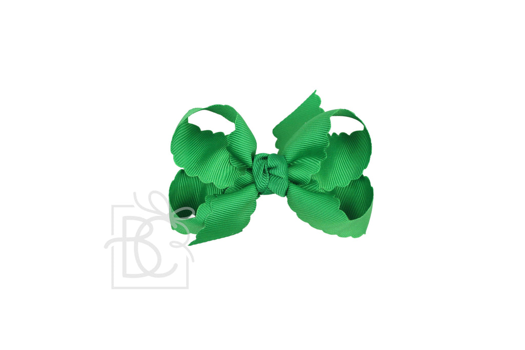 Large SCALLOPED EDGE BOW