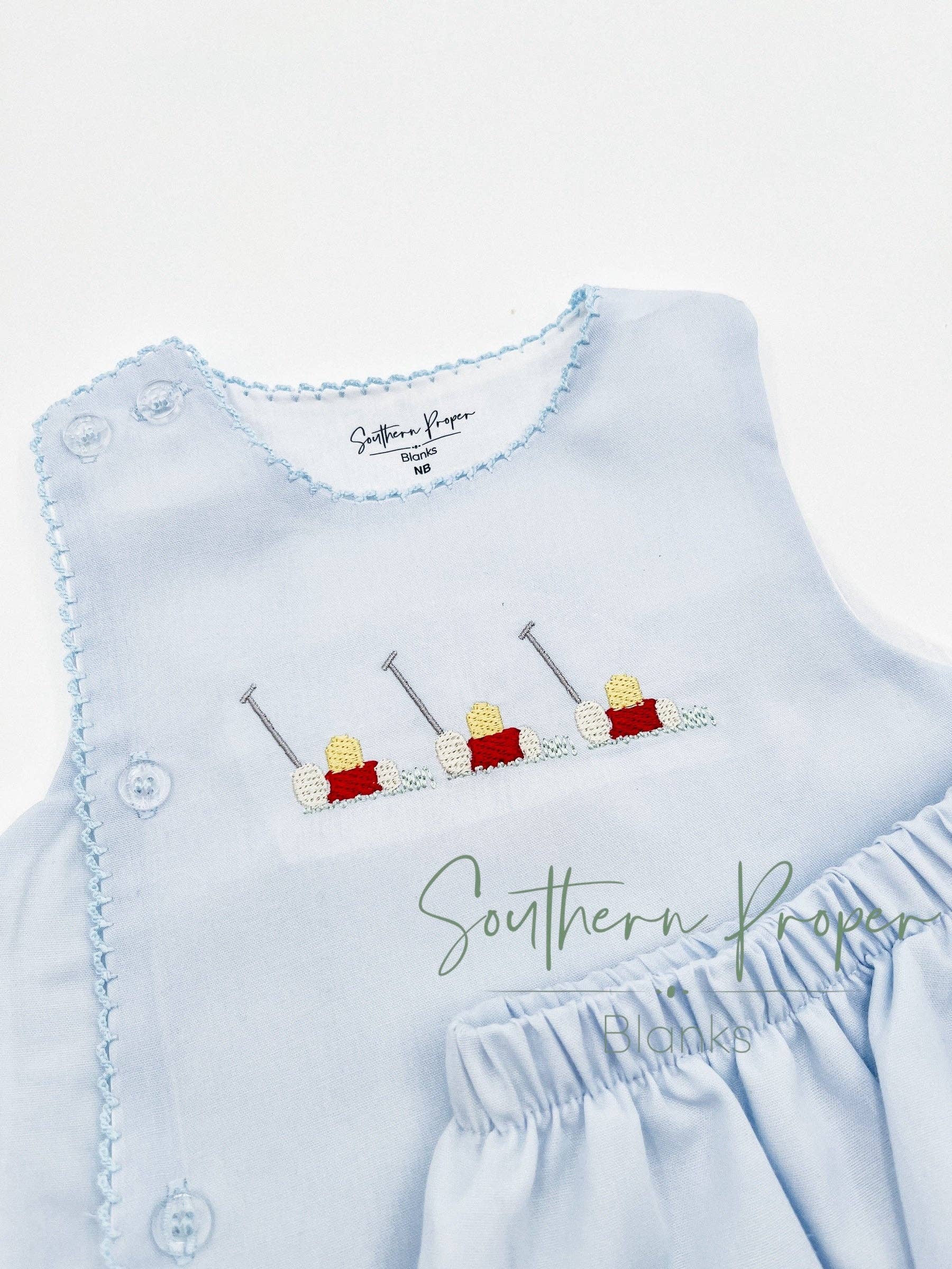 Picot Blank Bloomer Set -Sky