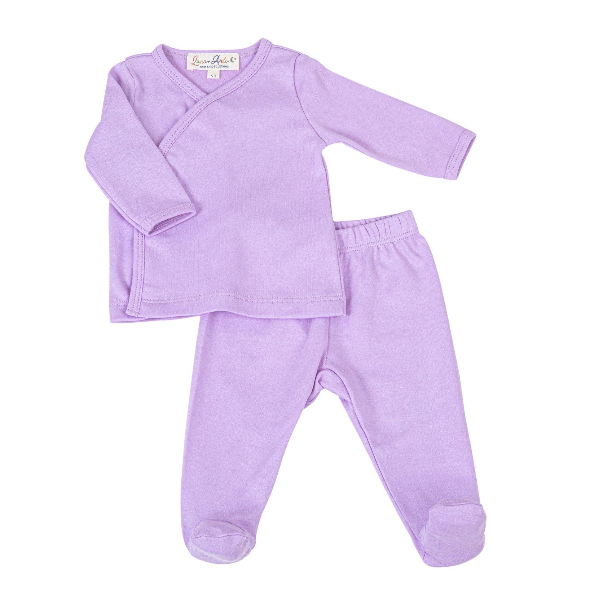 Footed Pant Set - Wisteria