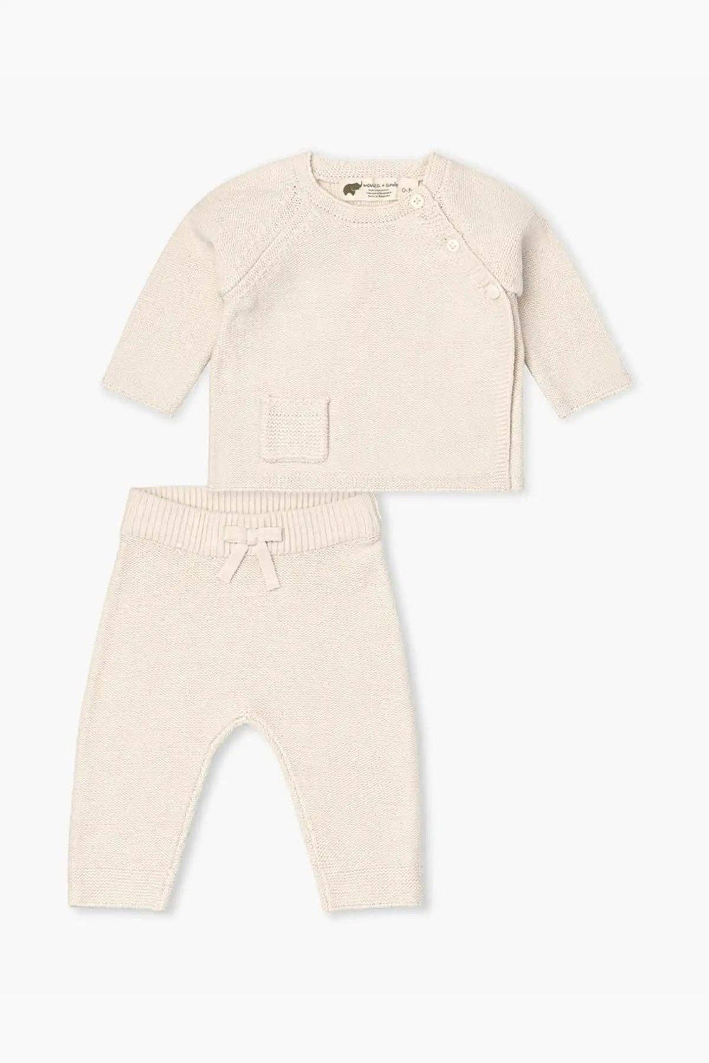 Little Darling Knit Set -Cream