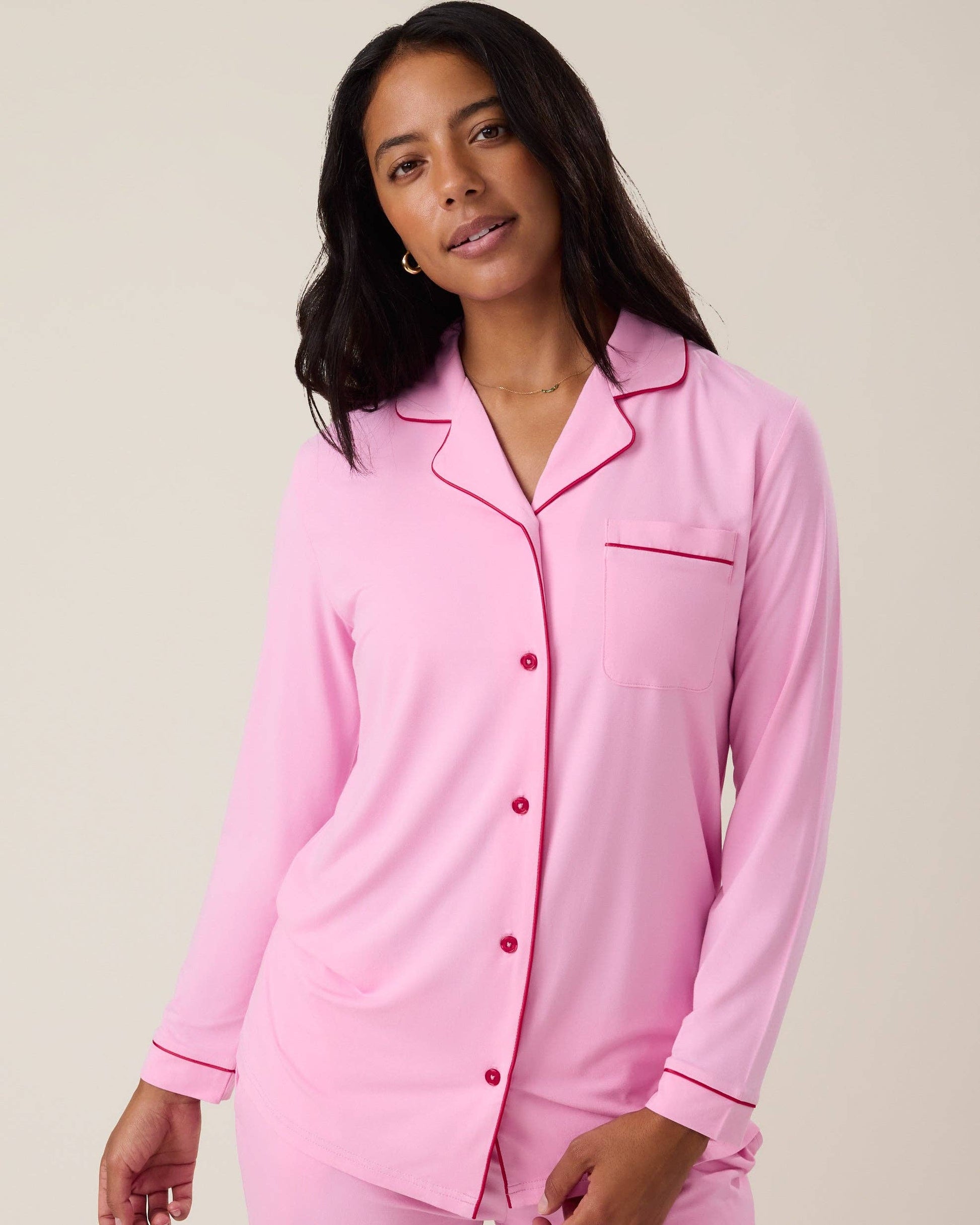 Clea Bamboo Classic Long Sleeve Pajama Set