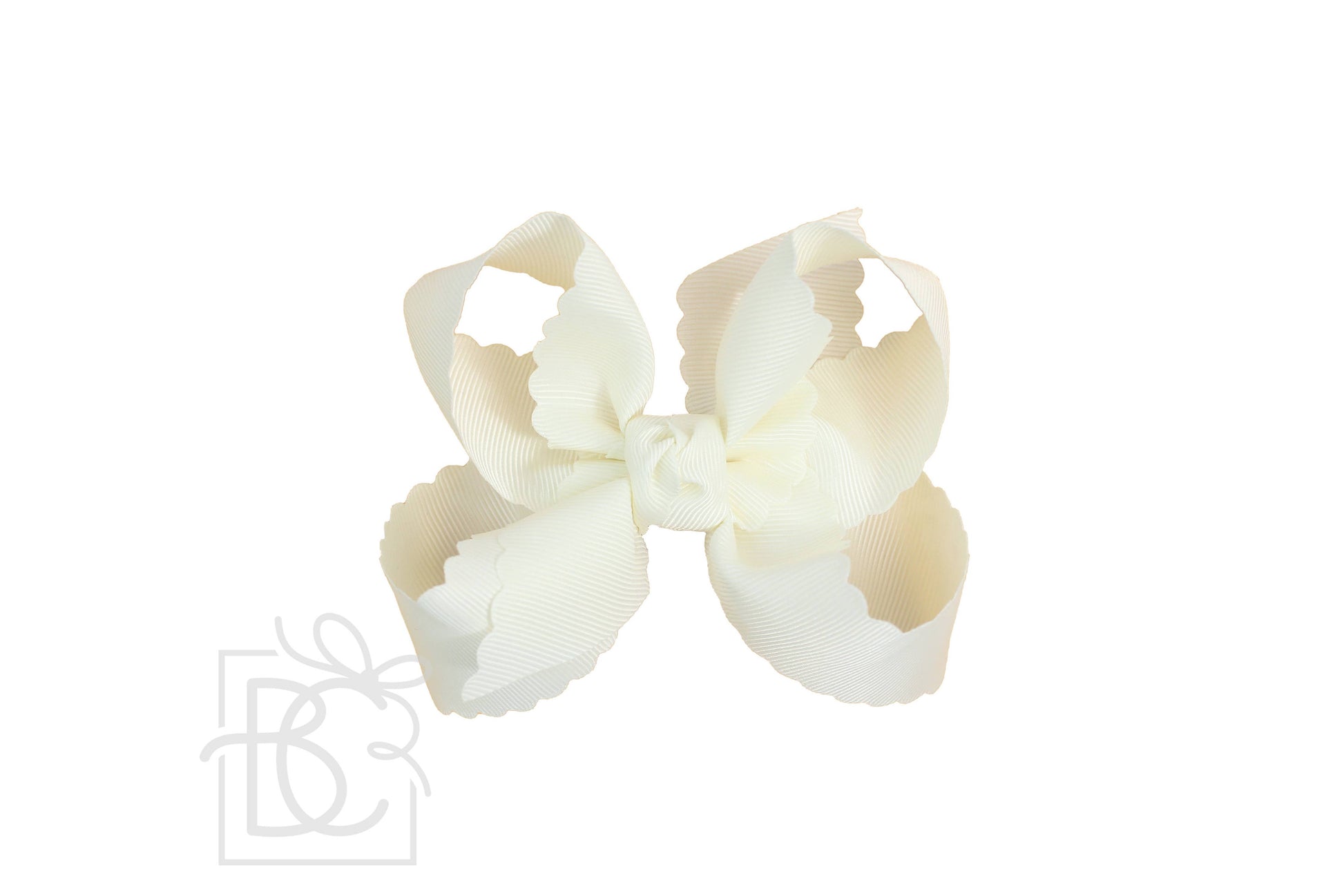 Large SCALLOPED EDGE BOW