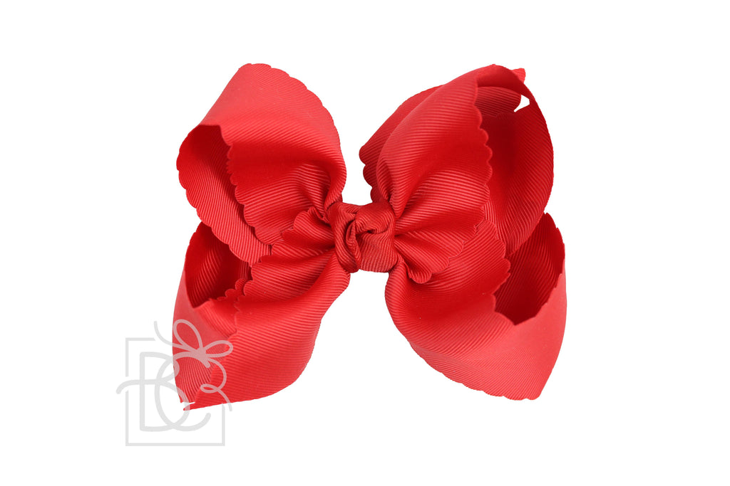Large SCALLOPED EDGE BOW