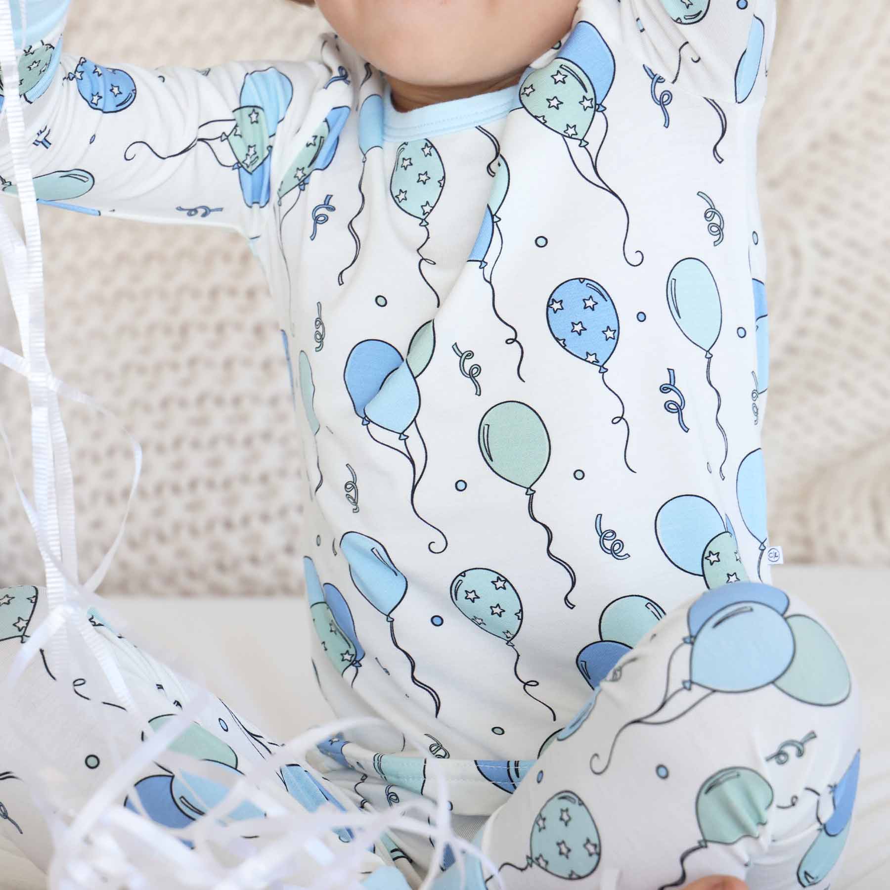 Party Time Two Piece Pajama Set | Blue