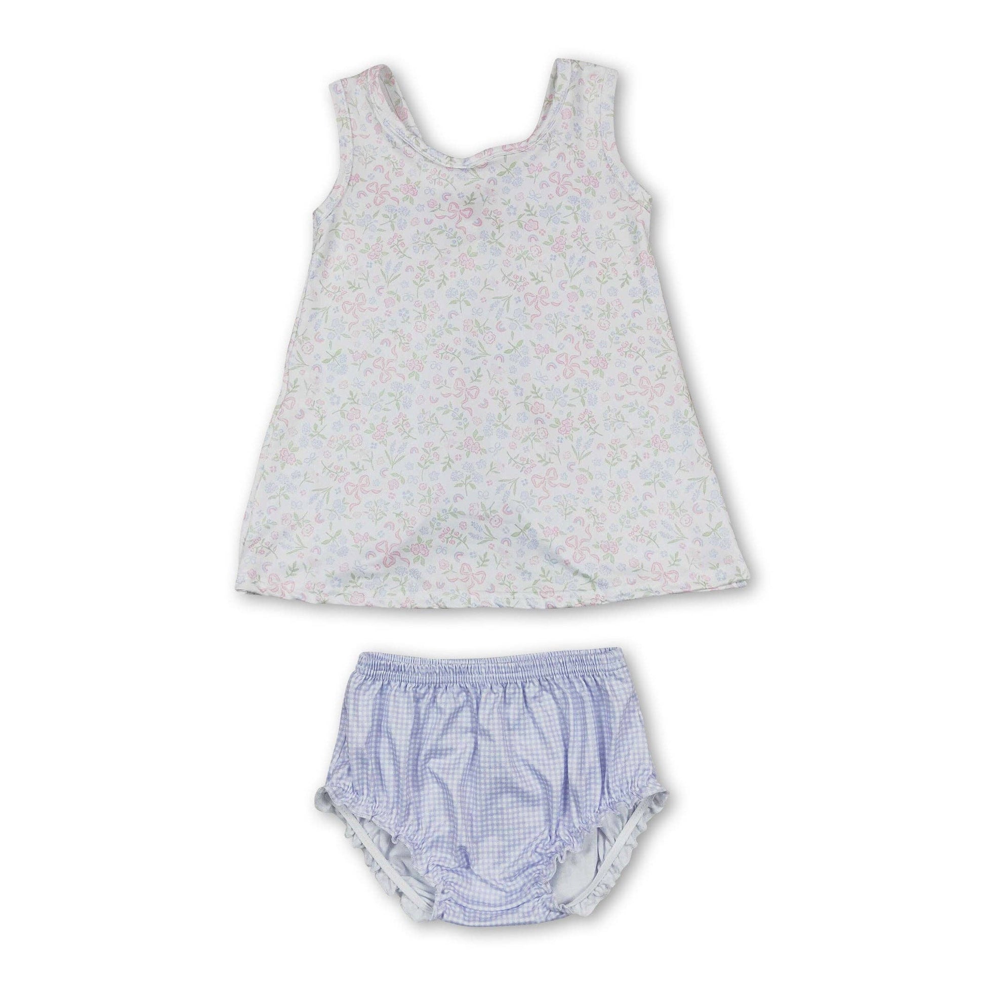 Lilac Bow Bloomer Set