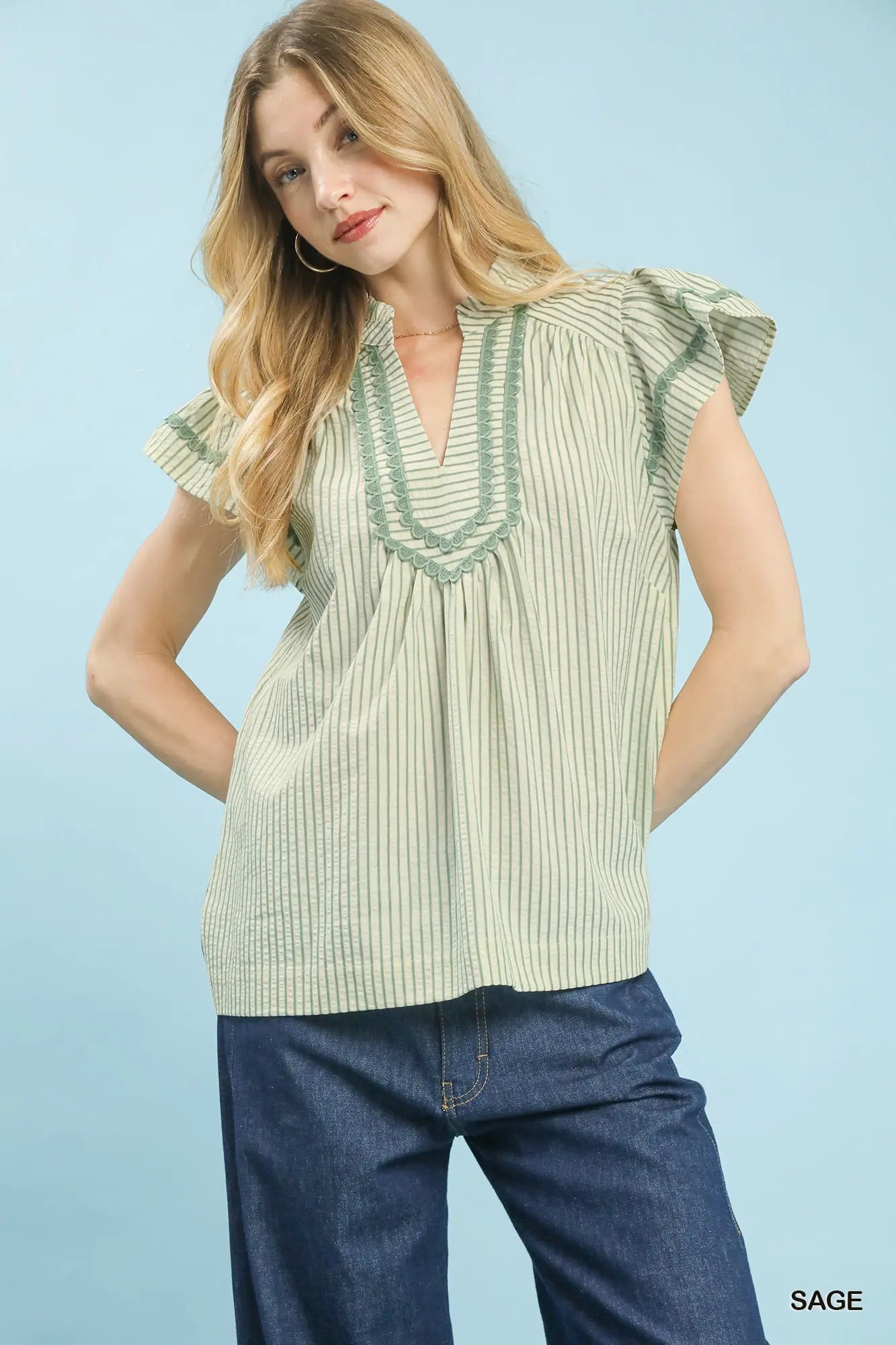 Hailey Ruffle Top
