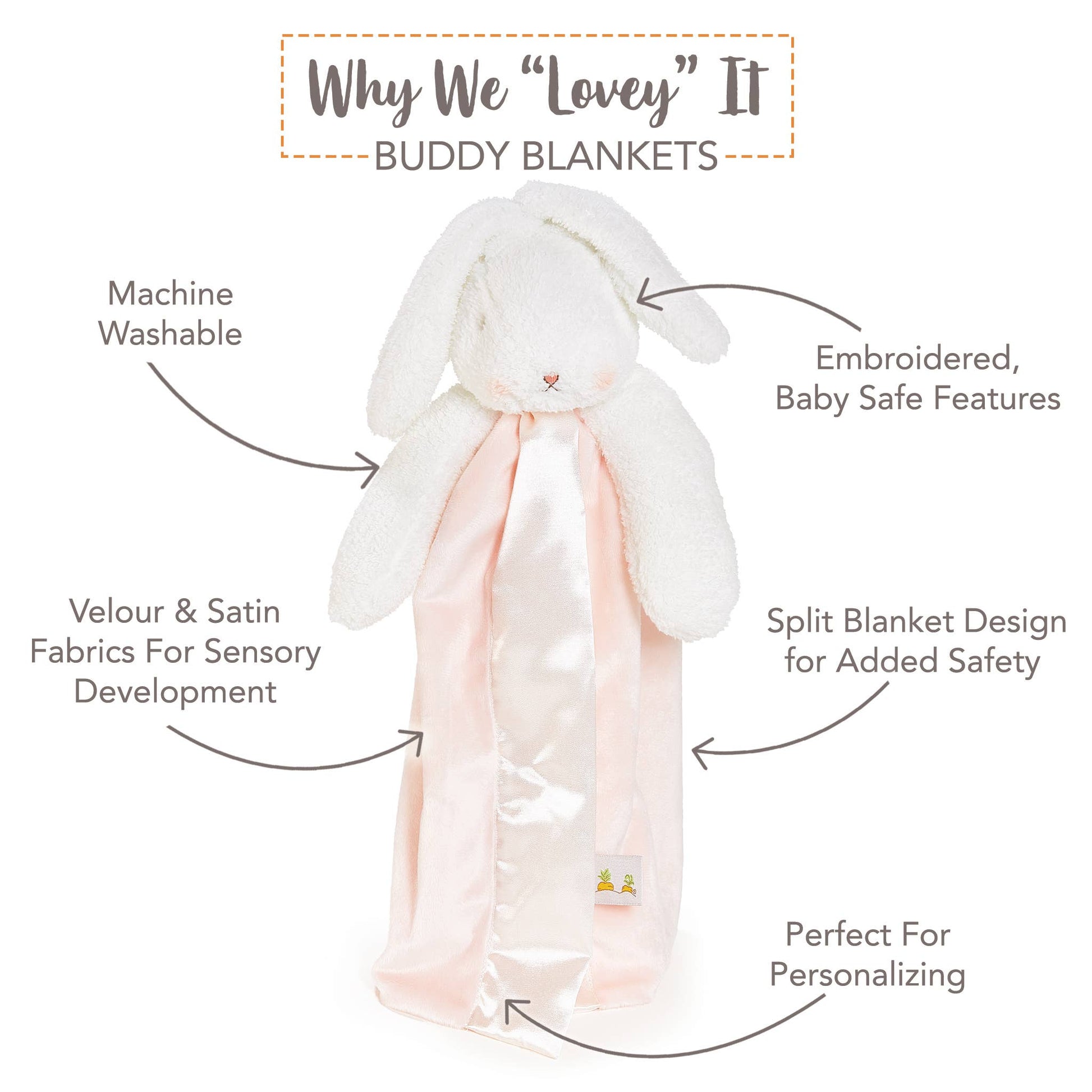 Blossom Bunny Buddy Blanket