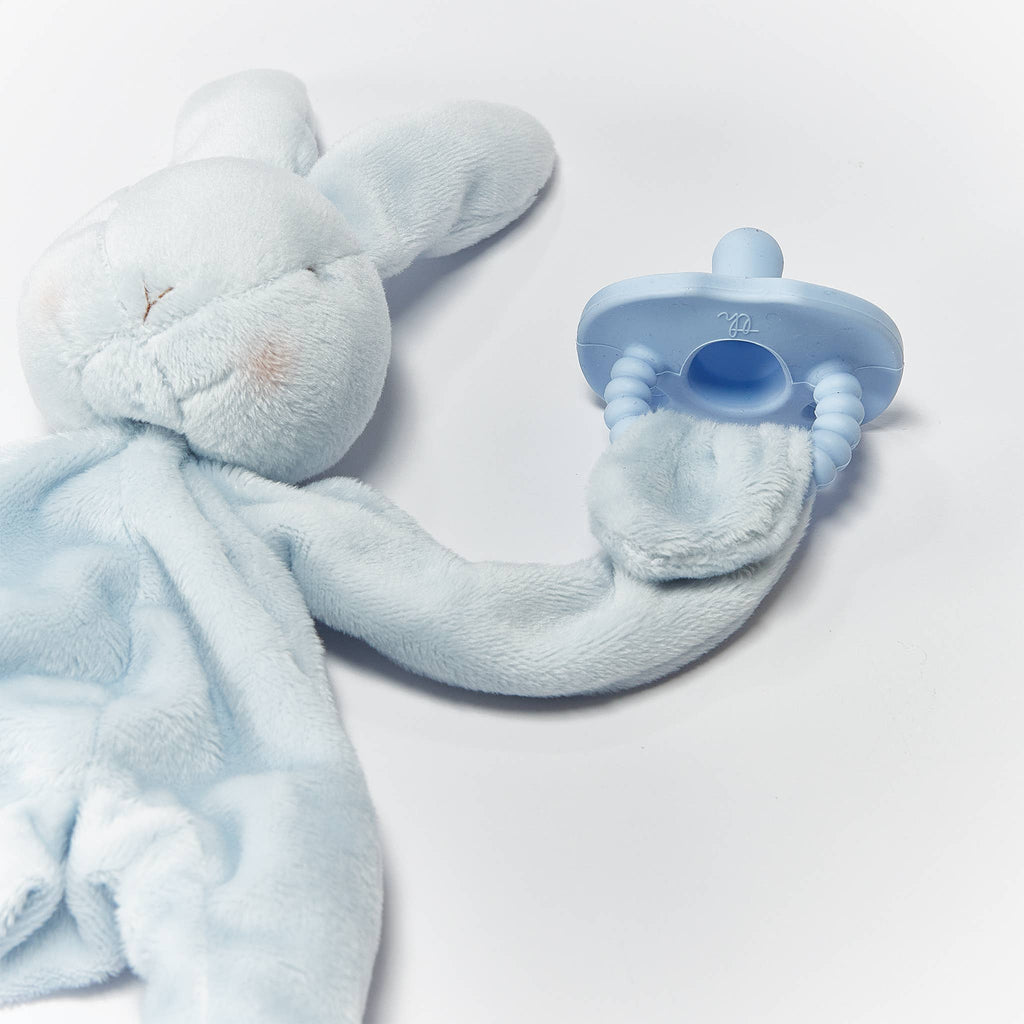 Silly Bunny Paci Clip - Sky