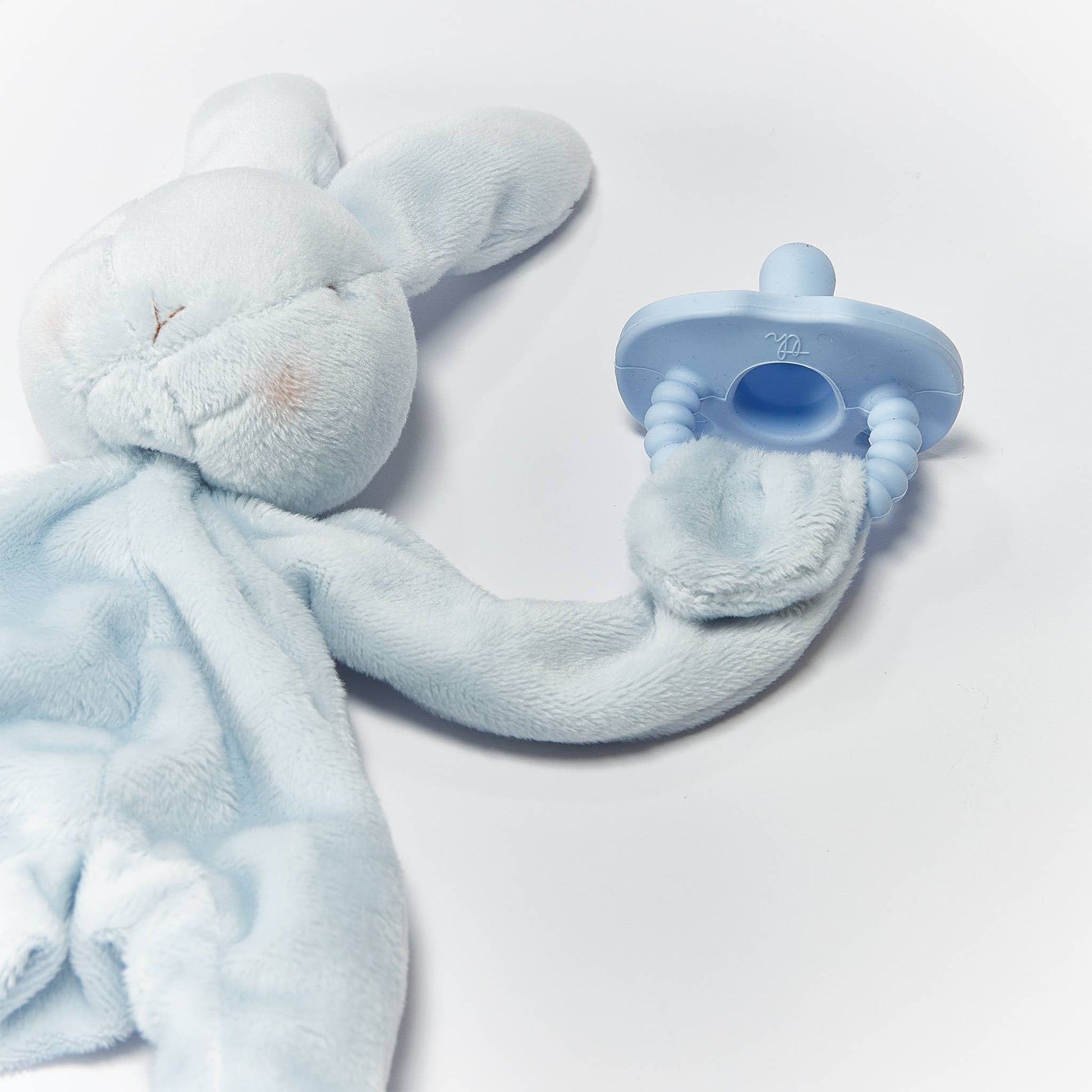 Silly Bunny Paci Clip - Sky