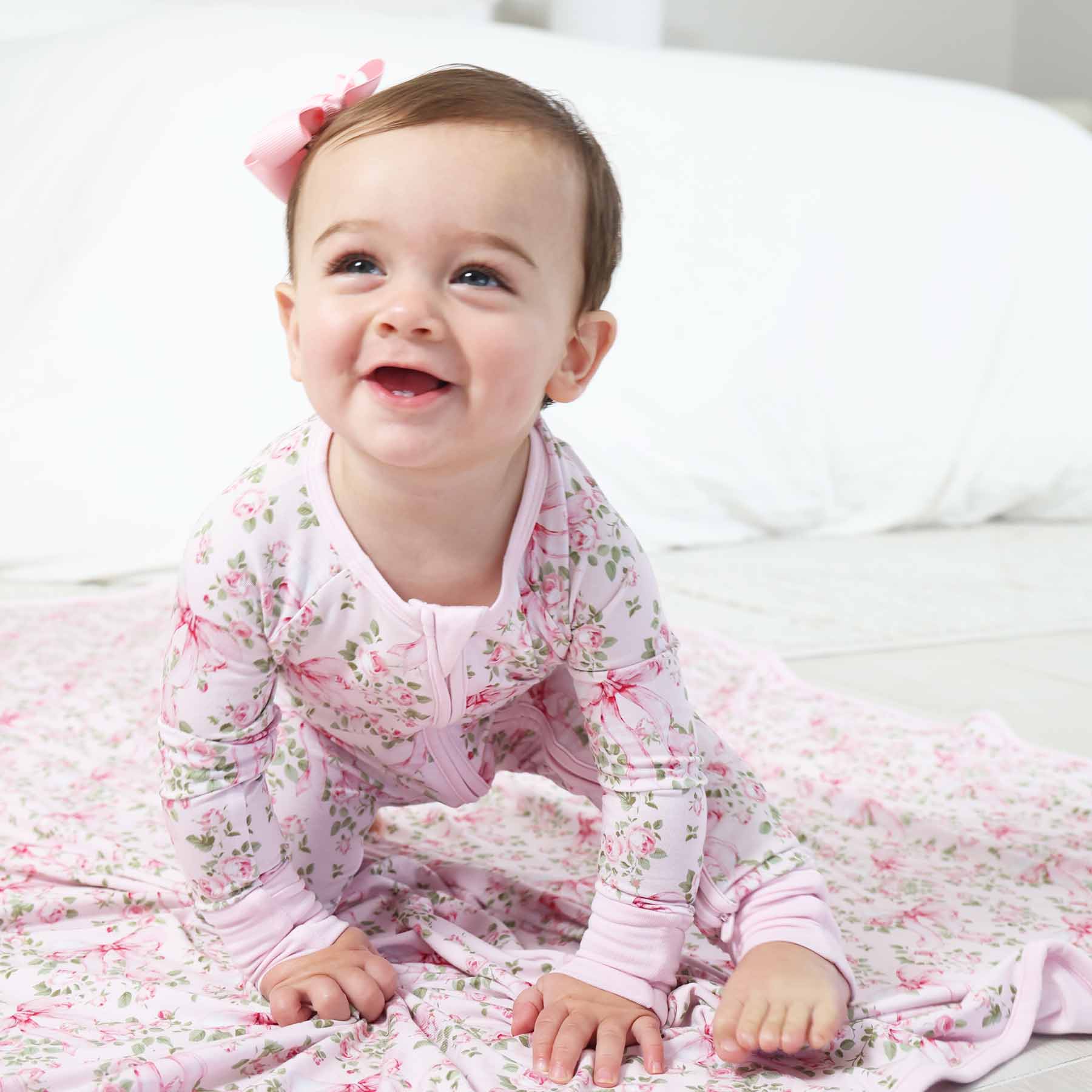 Bows in Bloom Convertible Zip Romper