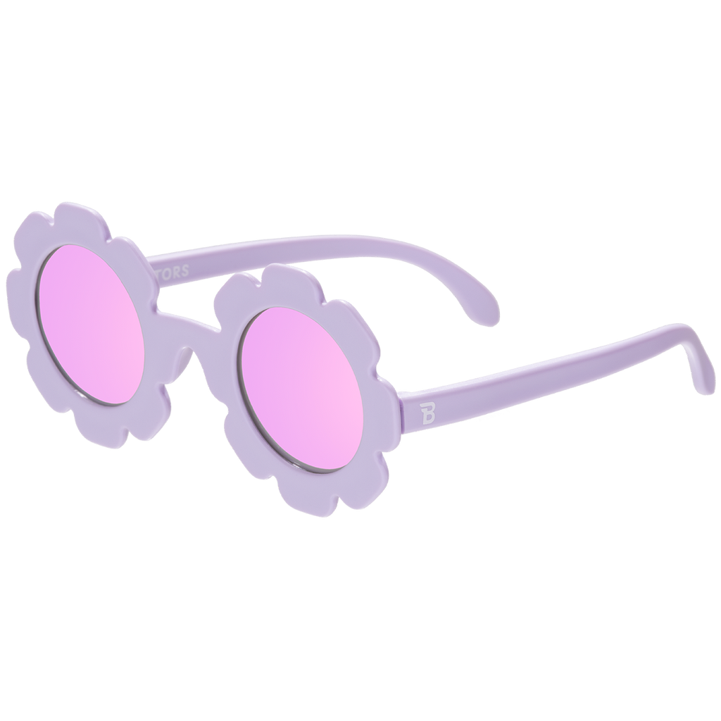Iris Polarized Flower Sunglasses with Mirrored Lens