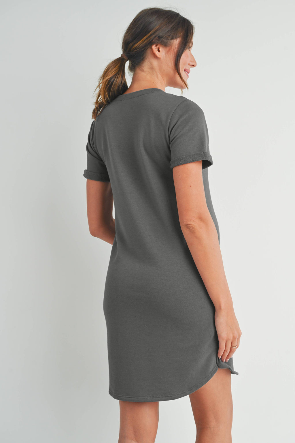 Short Sleeve Maternity T-Shirt Dress
