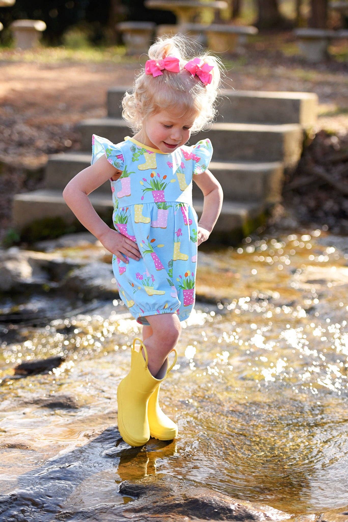 April Showers Romper