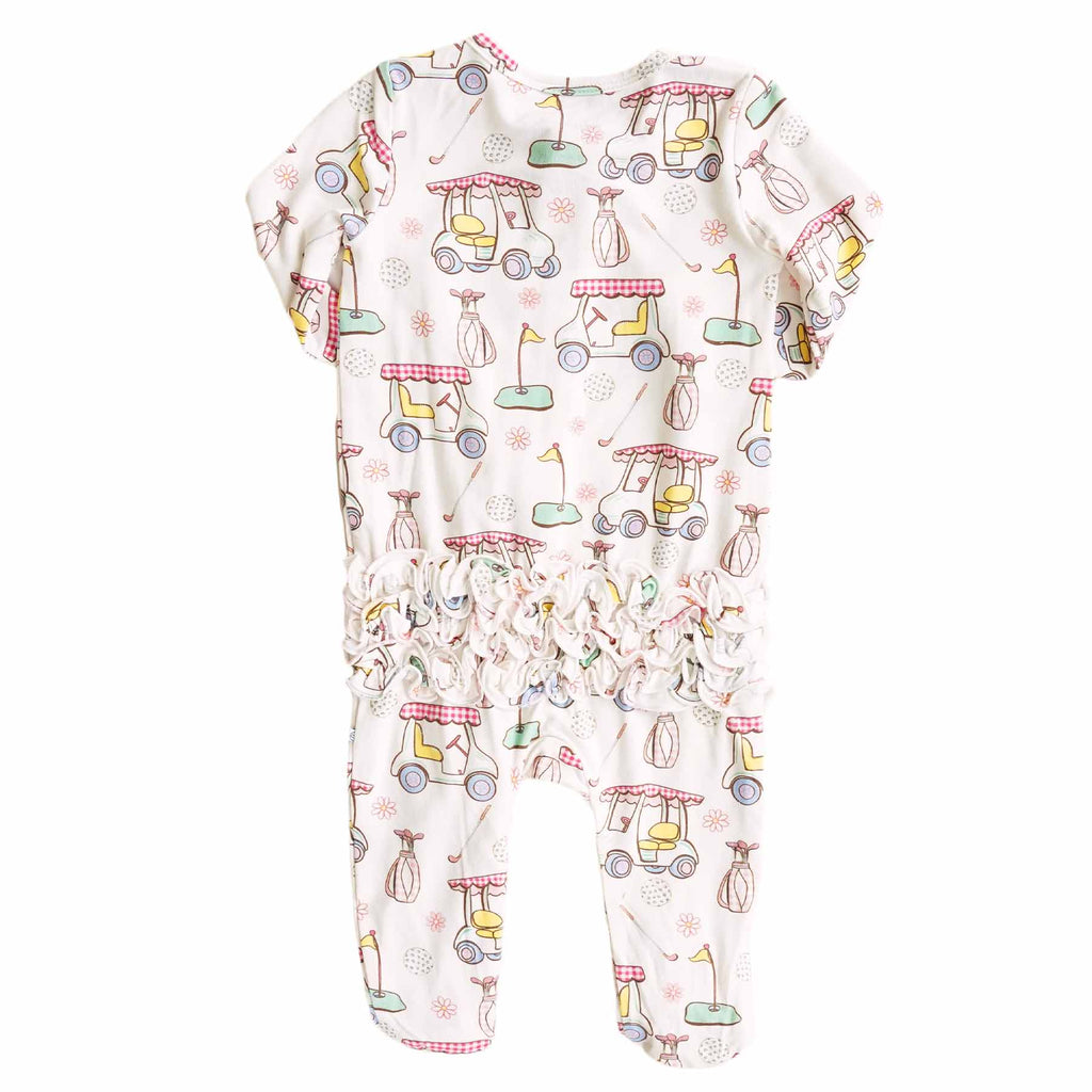 Country Club Ruffle Zip Footie