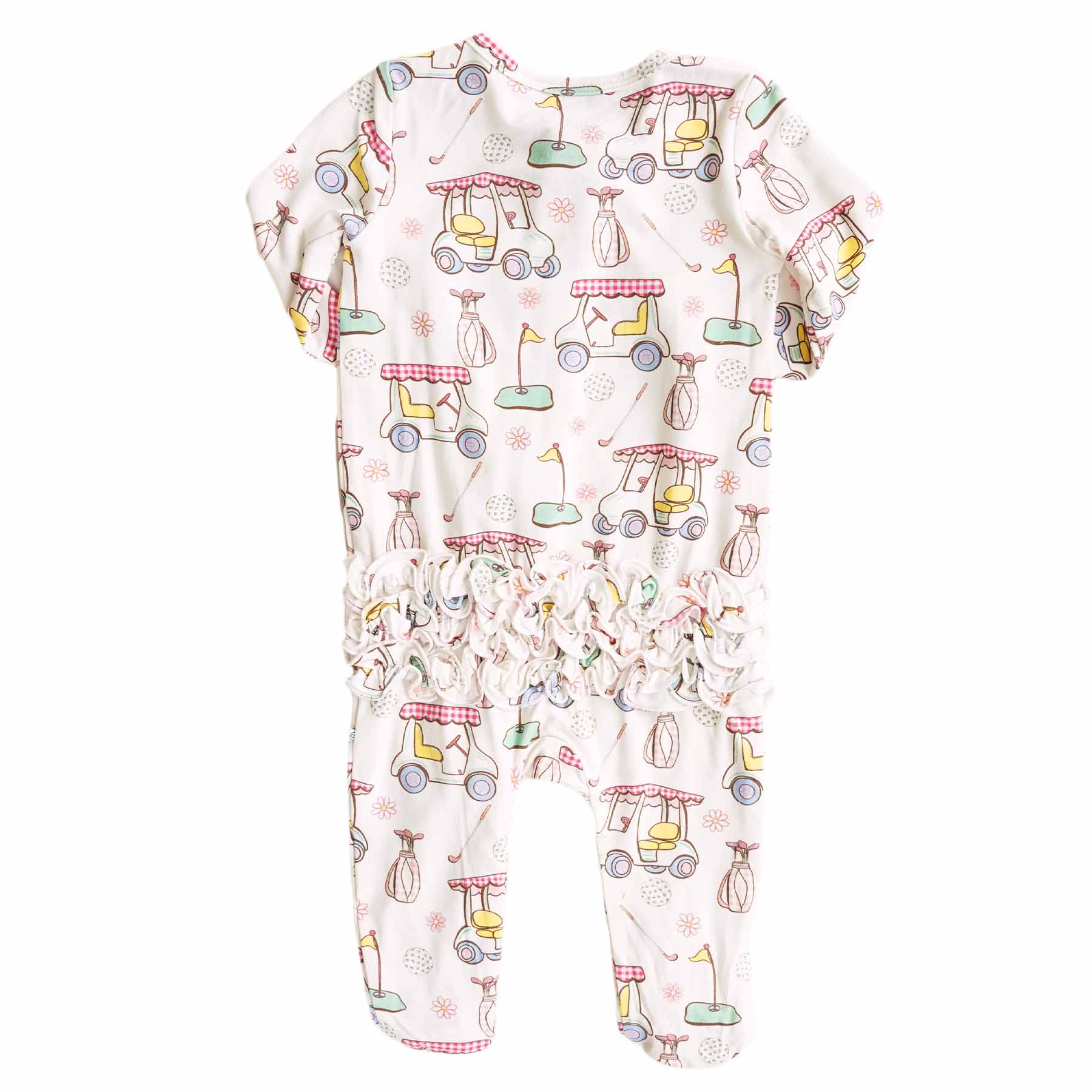 Country Club Ruffle Zip Footie