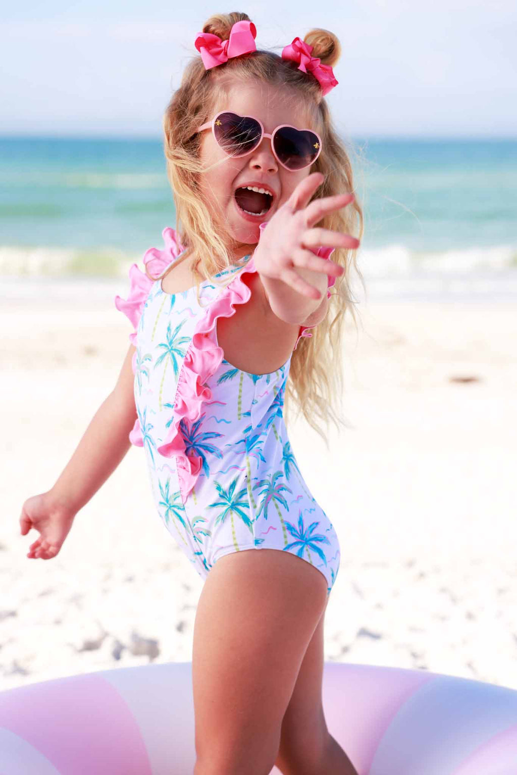 Double Ruffle One Piece | Blue Lagoon