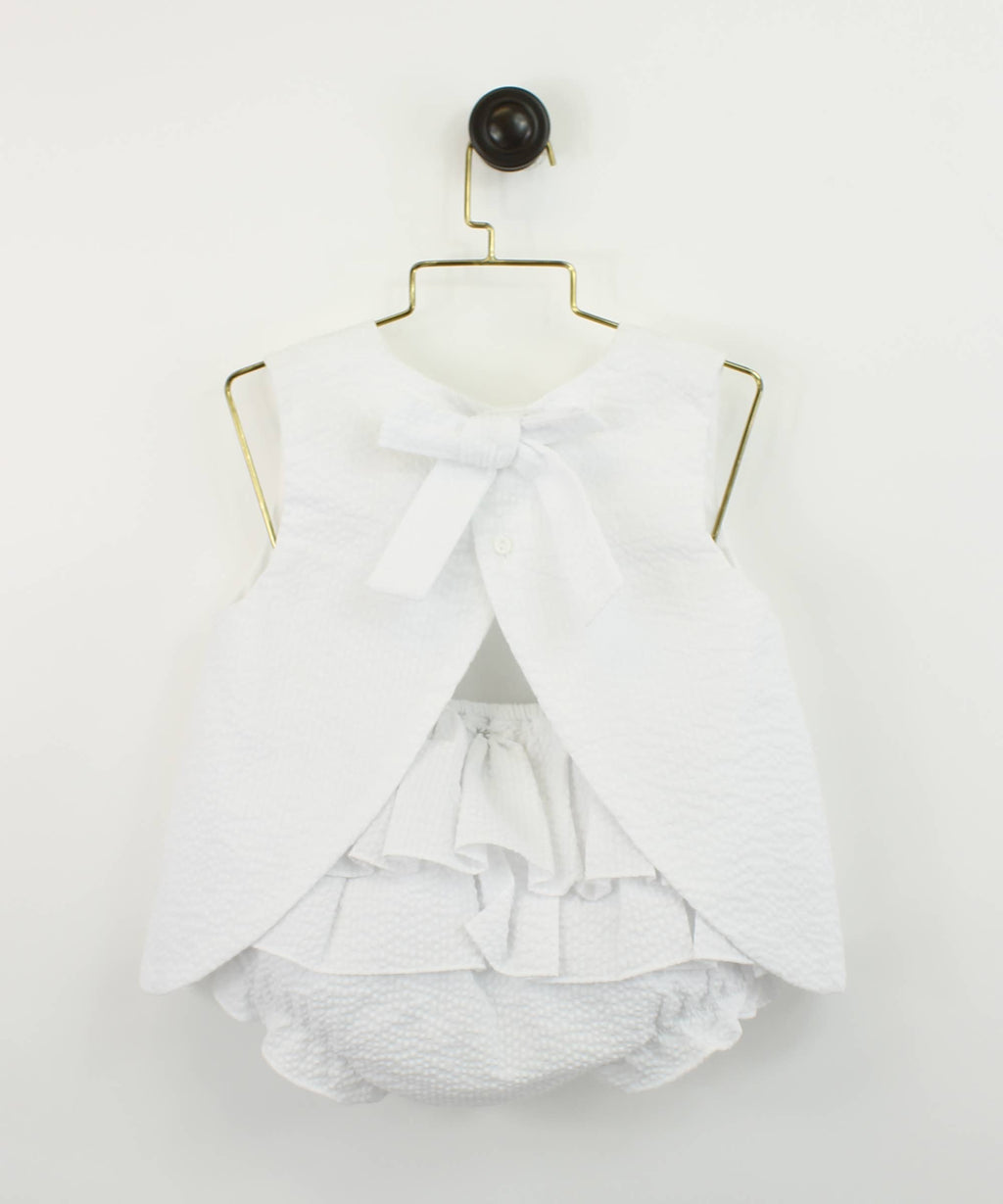 Crossover Ruffle Bloomers Set