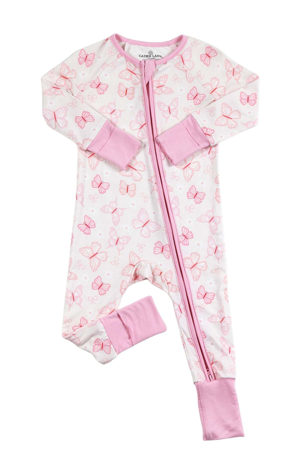 Convertible Zip Romper | Blooming Butterflies