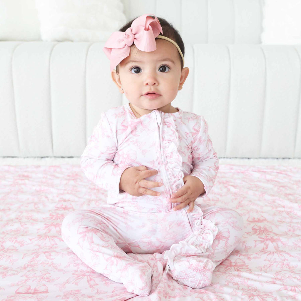 Fancy Frills Ruffle Zipper Footie