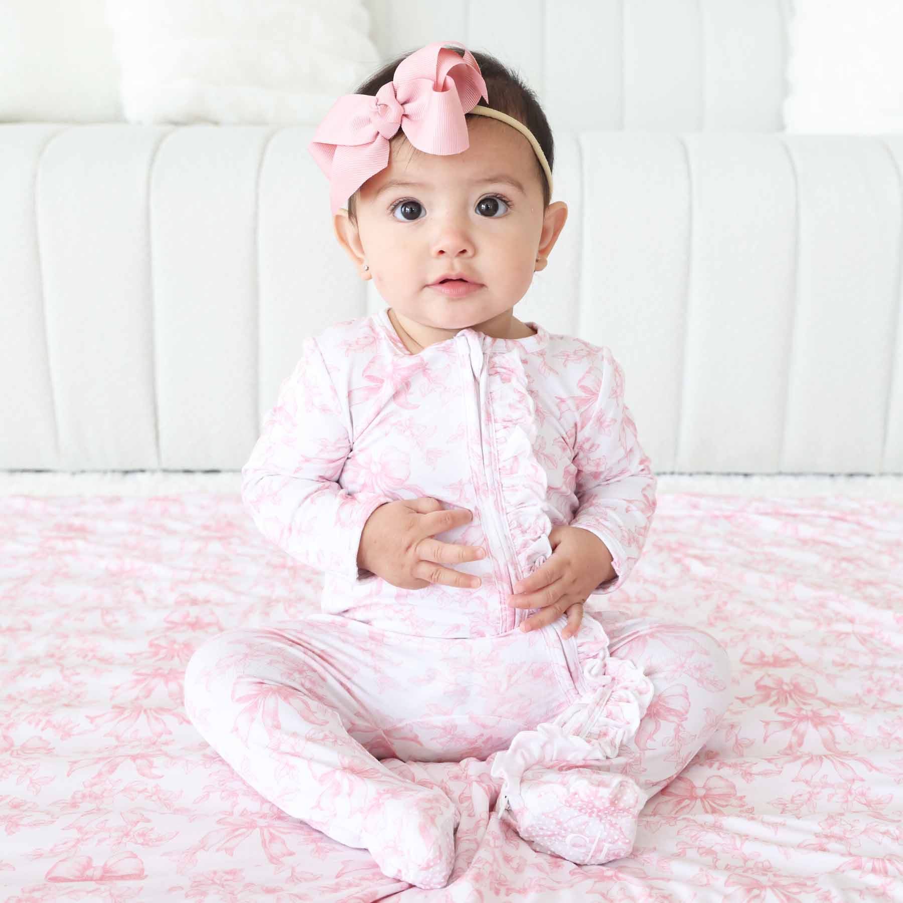 Fancy Frills Ruffle Zipper Footie