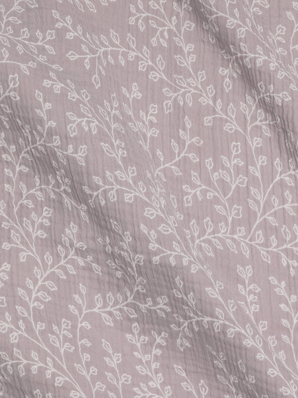 Organic Baby Muslin Swaddle Blanket - Lucia Floral / Lilla