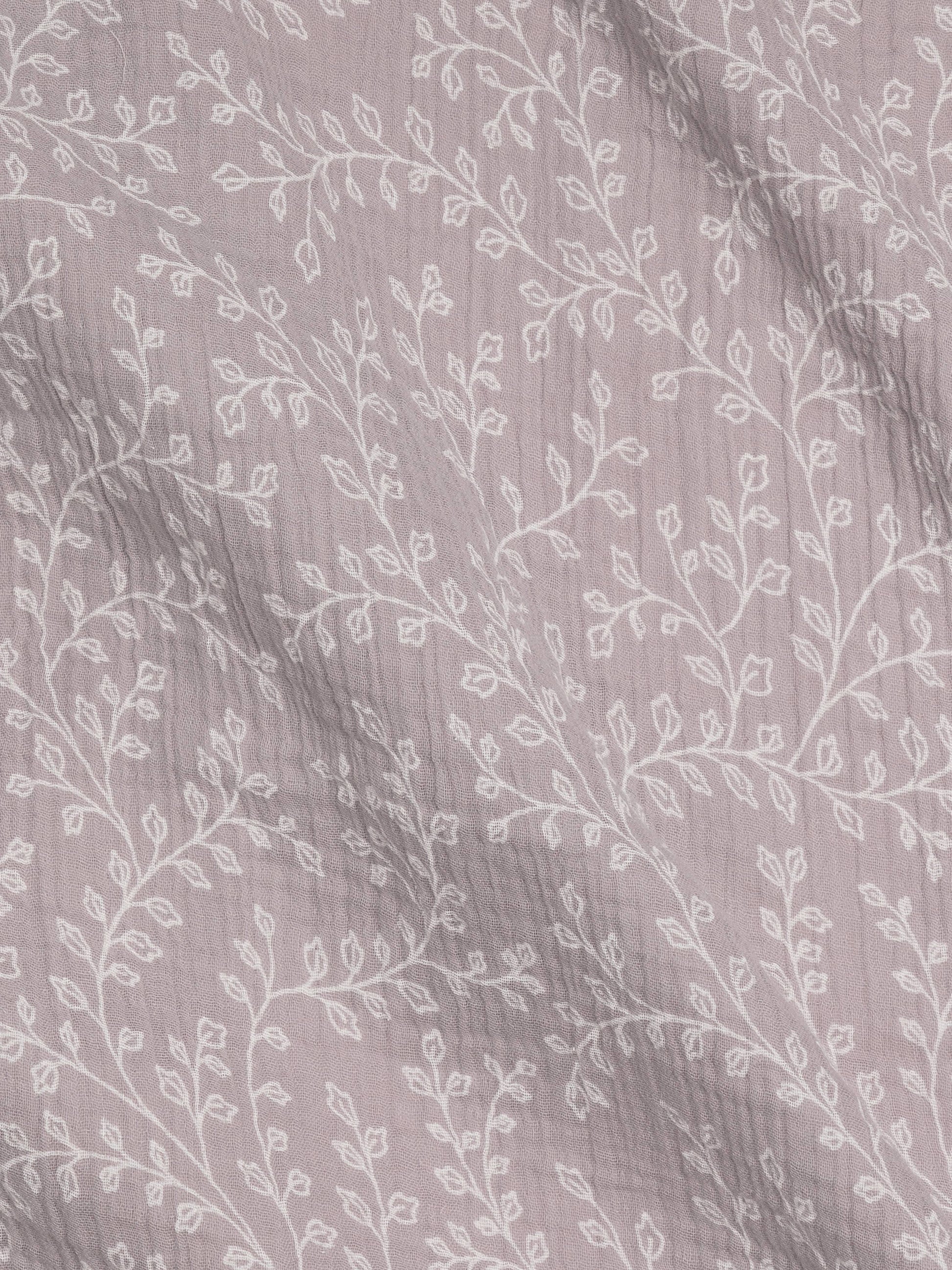 Organic Baby Muslin Swaddle Blanket - Lucia Floral / Lilla