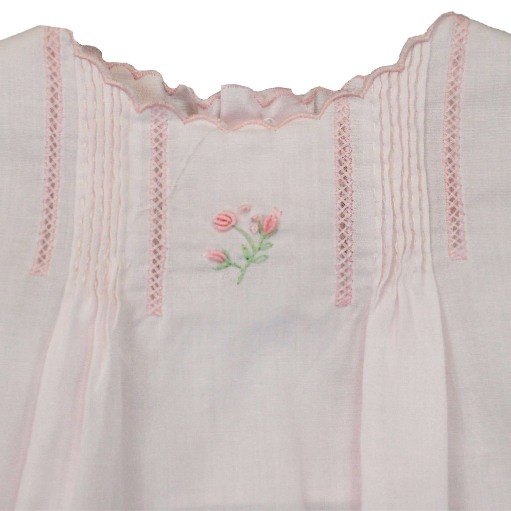 Flower Embroidered Heirloom Diaper Set